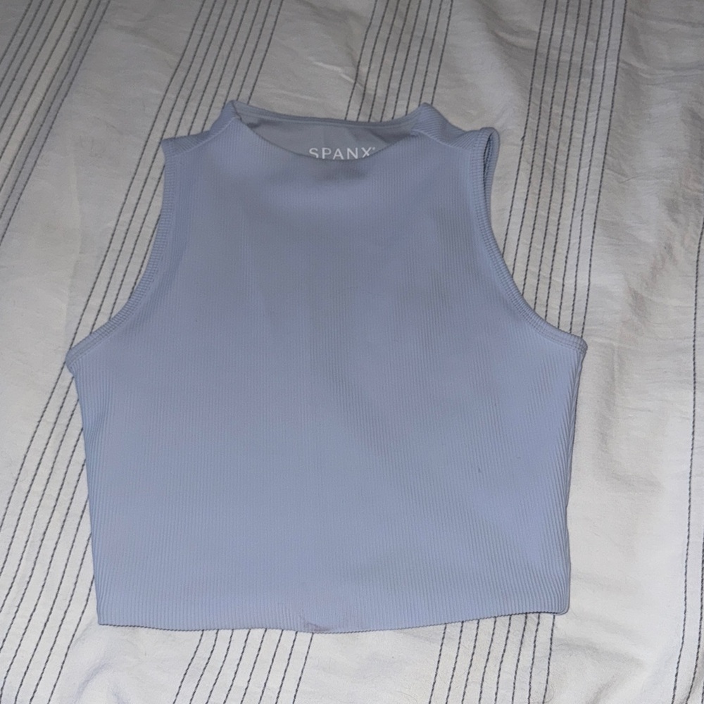 Spanx contour rib mock neck Cropped Top sz XS - Picture 4 of 4